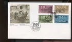 🍁 1995 Block of 4 Peace Allied War.1945  4x43c   FDC cover Canada