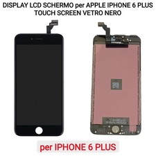 DISPLAY LCD SCHERMO per APPLE IPHONE 6 PLUS TOUCH SCREEN VETRO NERO