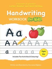 Handwriting Workbook for Kids: Exercises for Pencil Control, Practicing Lette...
