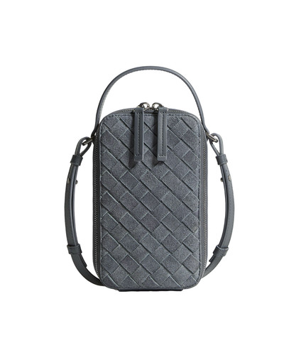 BOTTEGA VENETA Getaway $2150 Cloudy Indigo/Shadow Crossbody Bag New & Authentic