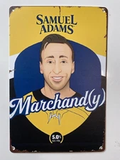 Samuel Adams Beer - Boston Bruins Brad Marchand Metal Sign - Marchandy