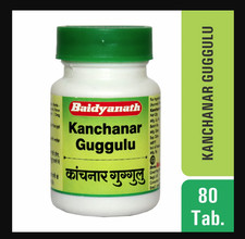 3 Pack Baidyanath Kanchnar Guggulu Tablet 80 Tabs each 240 Tabs Kanchanar Guggul