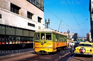LATL. H-4 CAR #1281. Los Angeles (CA). Original Slide 1958. (J)