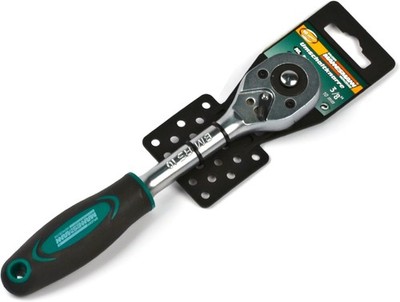 Brüder Mannesmann Umschaltknarre 3/8 Zoll, Chrom-Vanadium-Stahl, matt verchromt