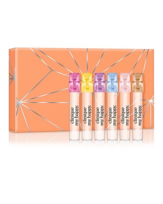 Clinique Find Your Happy Mini Spray Women Perfume Sample Set 6 Scents New in Box