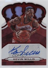 2018-19 Panini Crown Royale Crown Auto Red 19/49 Kevin Willis #CA-KWL Auto 1k5