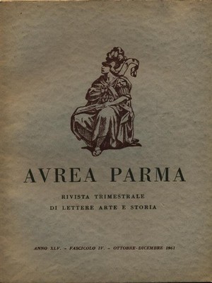 AVREA PARMA OKTOBER-DEZEMBER 1961 ERSTE AUSGABE AA.VV. LA BODONIANA 1961 \