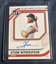 2026 Donruss Baseball Kyson Witherspoon Next Day Autographs - Red Sox