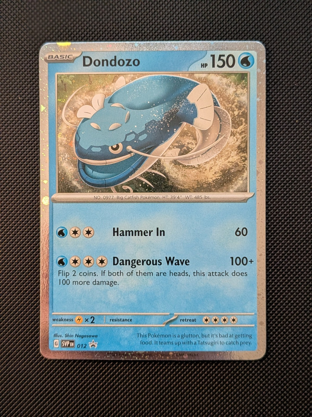 Pokemon TCG Dondozo 012 Scarlet & Violet Black Star Promo Cosmos Holo NM/M