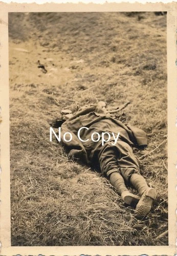 Photo WW2 Military: Poland Wounded Polish Soldier X242
