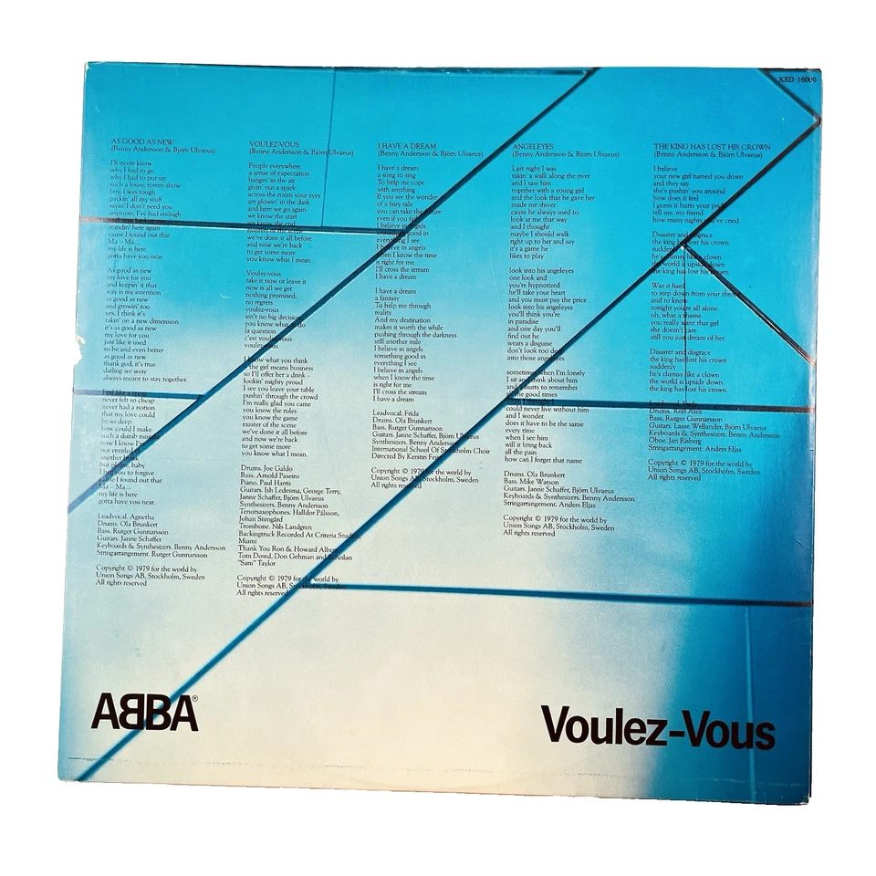 ABBA Voulez-Vous Vinyl LP 1979 Polar Music Chiquitita Angel Eyes - Image 3 of 4