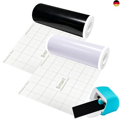 Smart Vinyl Permanent für Cricut Joy, 14cm*200cm+200CM Vinylfolie Plotter, 