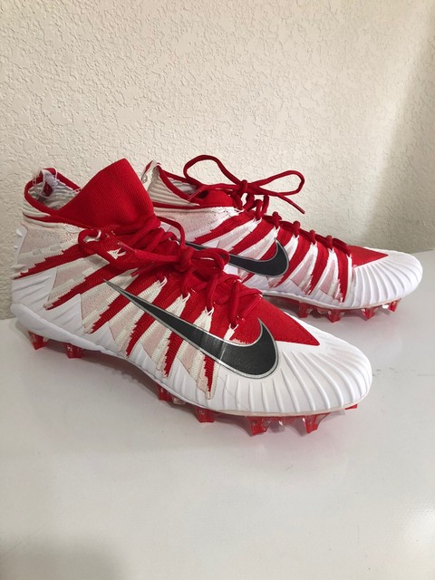 Nike Grip Men's Alpha Menace Elite TD Football Cleats White/Red Size 14.5 | eBay