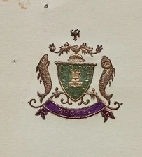 BHOPAL STATE India 1932 multicolour crested letter signed Nawab Hamidullah Khan