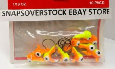 Teste Jig Pesca 10 Jig Dipinti Da 1/16 Oz Per Pesca - Per Panfish, Bass, Walleye, Teste Senza Erbacce Jig Panfish Confezione 10 - Foto 10