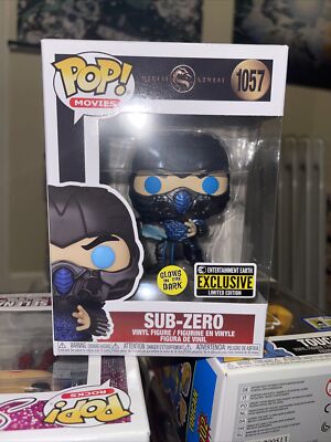 Funko POP! Movies MORTAL KOMBAT SUB-ZERO Vinyl Figure Glow in the dark EXCLUSIVE