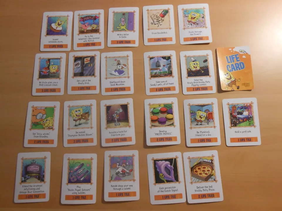 Spongebob Squarepants Replacement Money Cards Tiles Hasbro Board Game of Life - Image 3 of 4