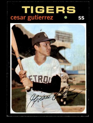 1971 Topps Baseball #154 Cesar Gutierrez EX/MT *d4