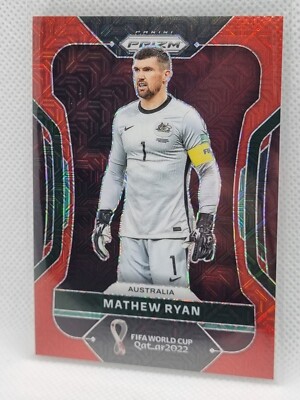 #/99  Mathew Ryan Australia Socceroos 2022 Panini World Cup RED Prizm!