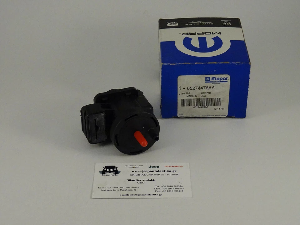 Solenoid Vacuum Jeep Grand Cherokee WG 2.7 Diesel 02-04 5274478AA Genuine Mopar - Image 2 of 4