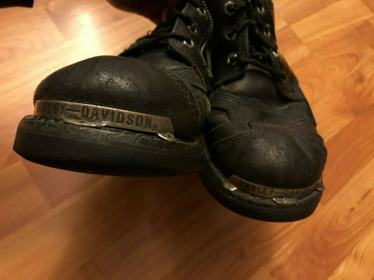 Harley-Davidson Boots Mens 10 Black D91642 Leather Side Zip Riding Biker Moto Harley-Davidson Men main image 2