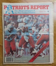 PATRIOTS Report NEW ENGLAND Vol 1 No 1 September 1981 Newspaper STEVE GROGAN