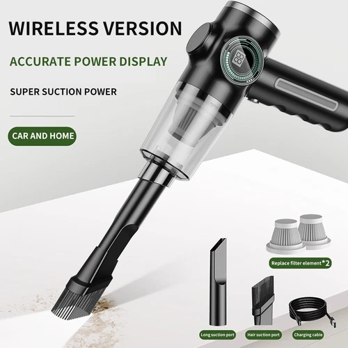 LCD Wireless Hand Held Vacuum Cleaner Small Mini Portable Car Auto Home CN - Picture 2 of 23