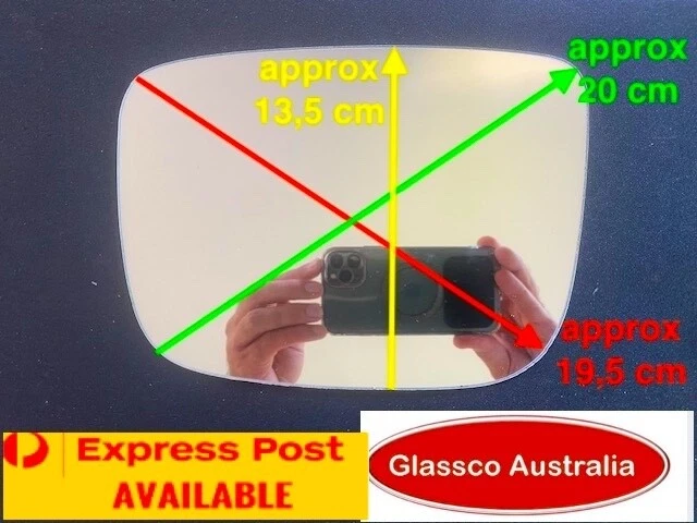 LEFT Passenger side CONVEX mirror glass for VOLVO XC60 XC-60 (2009-2017) - image 2 of 4