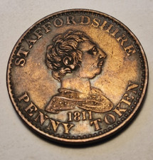 1811 One Penny Token Staffordshire  To facilitate Trade #11