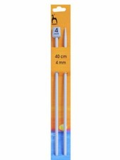 Pony Single Ended Pointed Knitting Needles 16" Metal Plastic 40cm