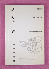 RICOH FAX2900L OPERATOR'S MANUAL