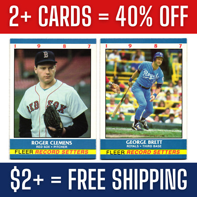 1987 MLB Fleer Record Setters Baseball Cards / You Pick / EX-MT