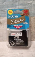 Brother International Mk232 1/2 inch ( White ) Non-laminated Label Maker Tape