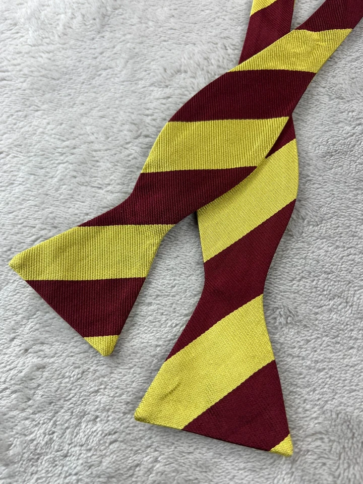 Rugby Ralph Lauren Auto Corbata Arco Multicolor Geométrico 100% SEDA Hecho a Mano Ajustes Foto 2 de 4