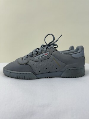 Adidas Mens Yeezy Powerphase Calabasas CG6422 Gray Casual Shoes Sneakers Sz 6.5