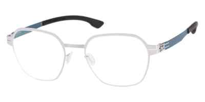 ic! berlin Theda Pearl Blue Black Round Unisex 51-18 Eyeglasses