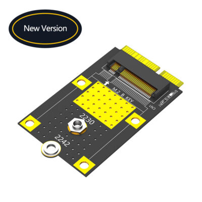 MSATA to M.2 Key B Adapter Card for NGFF M2 2230/2242 SSD B Key SATA -Bus Card