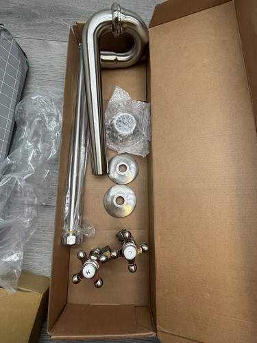Signature Hardware 196828 Bathroom Sink Supply Kit w/P-Trap Nickel *Scratches*