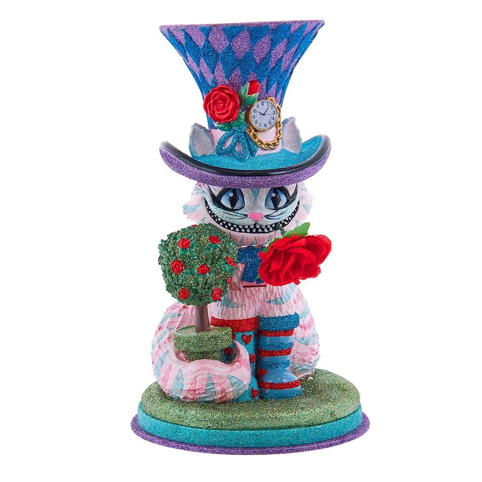 Kurt Adler Hollywood Nutcracker: Alice in Wonderland, Cheshire Cat, HA0764 - Image 2 of 4