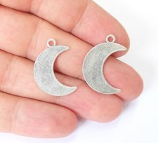 4 Pcs Crescent Moon Charms Antique Silver Plated jewelry Accessories G25151