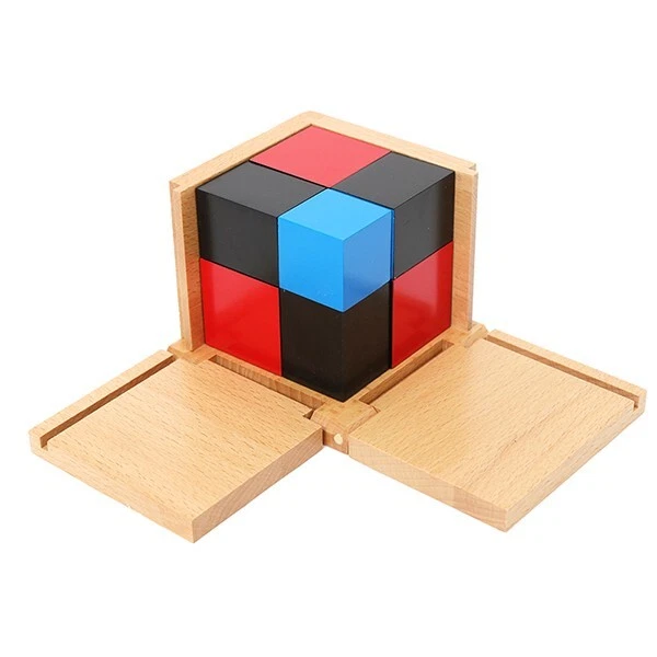 Juego de Cubos Trinomiales y Binomiales Montessori para Desarrollo Sensorial Foto 3 de 3