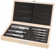 VCT 9PC Large Spiral Screw Bolt Pipe Extractor Easy out Set Extractor Tool Kit