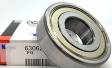 KOYO Japan 6306 ZZ C3 Deep Groove Ball Bearing, Metal Shielded 30x72x19 mm