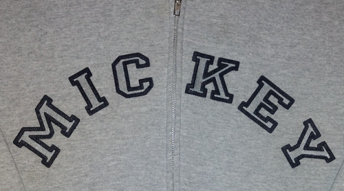 Walt Disney World Mickey Mouse Adult Gray Mickey Mouse Full Zip Hoodie Size L - Picture 3 of 6
