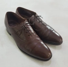 Hanover Dress Shoe Men's Sz. 10.5 Brown Leather Masterflex Cushioned Classic