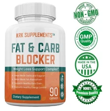 1 pk Fat Carb Blocker Extra Weight Loss  Complex Burn Low Keto Diet Pills