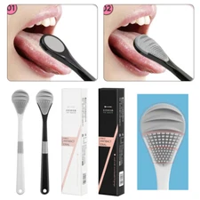 Tongue Cleaner Scraper Tounge Hygiene Brush Tool Kit Dental Care Oral Resuable ∂