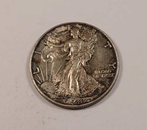 1938 Walking Liberty Half Dollar * Choice BU Toned * 90% Silver * XH202