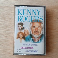 KENNY ROGERS -duets Kim Carnes Sheena Easton Dottie West- Rare Malaysia Cassette