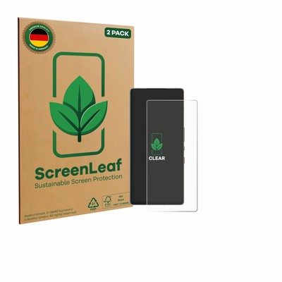 2x ScreenLeaf Displayschutzfolie für ZTE Nubia Red Magic 10S Pro+ nachhaltig 